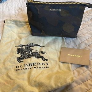 Burberry Black and Gold Camouflage Bag